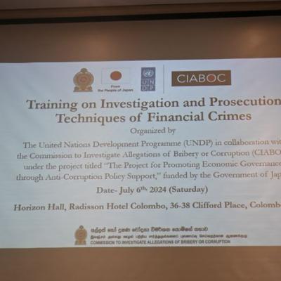 Training on Investigation & Prosecution Techniques of Financial Crimes